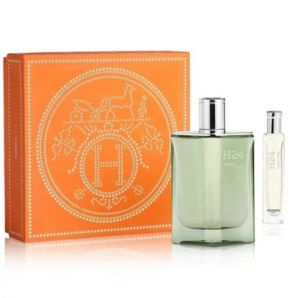 SALE! ✅ HERMÈS 2-Pc. H24 Herbes Vives Eau de Parfum Gift Set ✨ NEW IN GIFT BOX - Picture 1 of 8